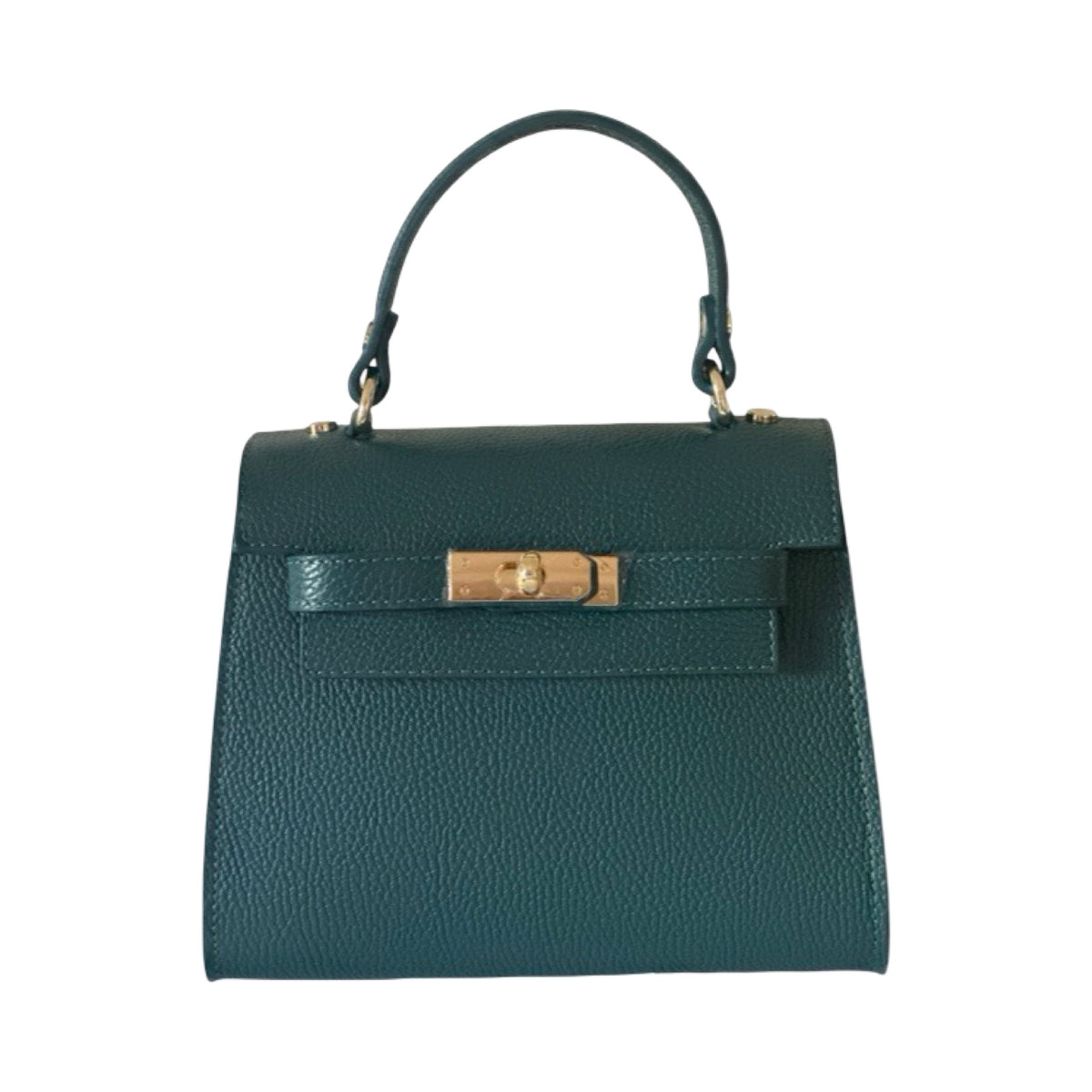 Made in Italy Leather Small Top Handle Tote Bag