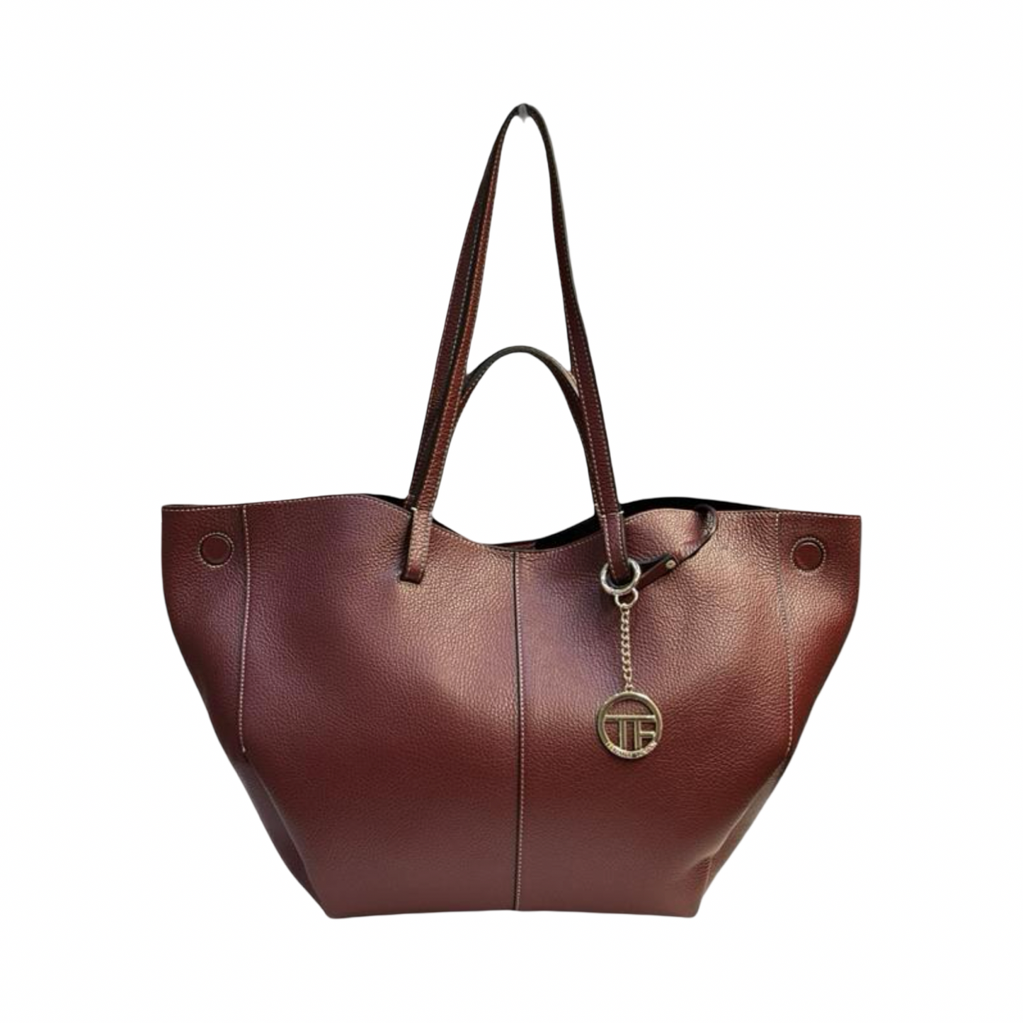 Oversized Italian Leather Tote Bag