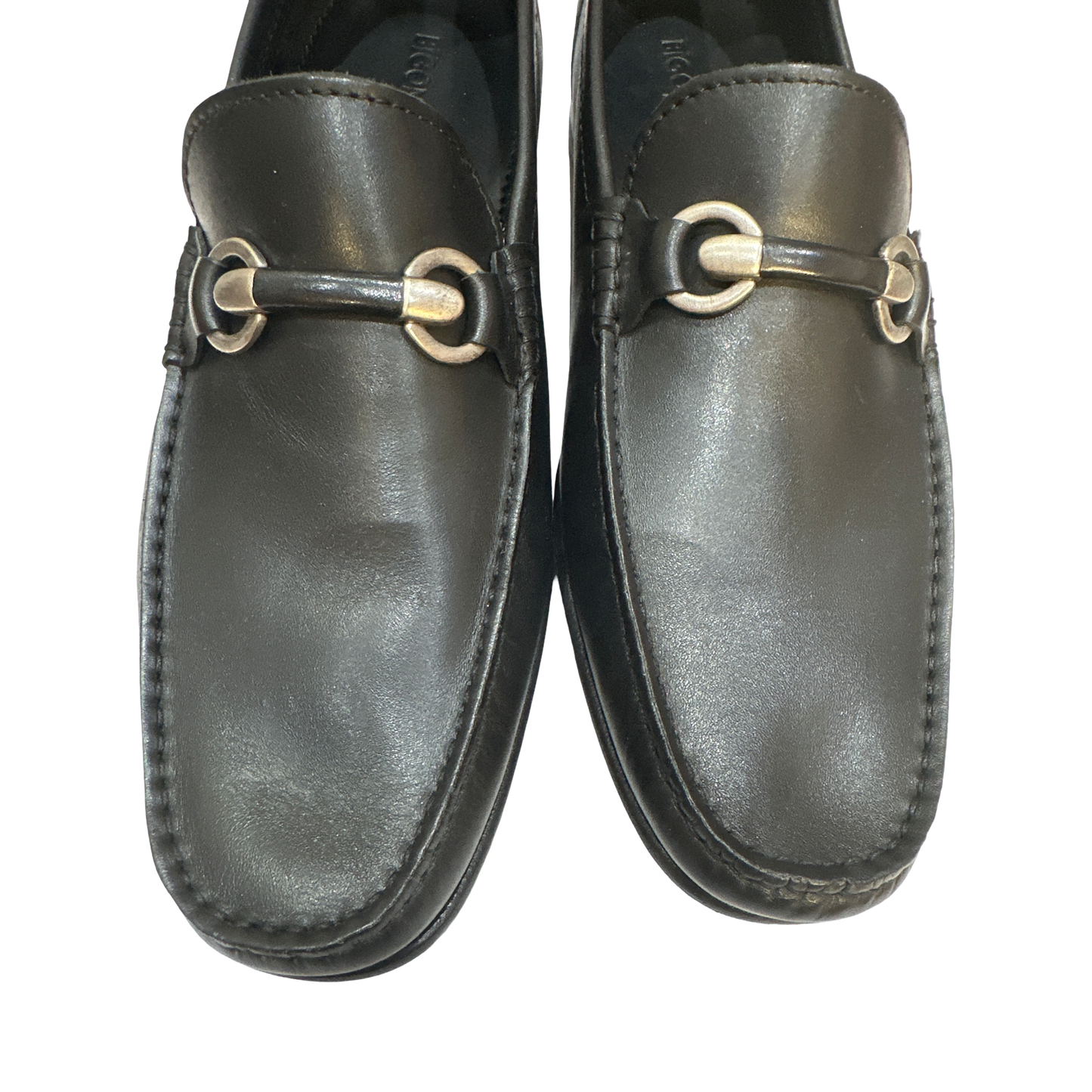Men’s Black Italian Leather Horsebit Loafers