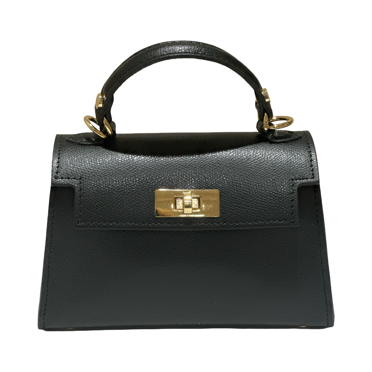 Teefamm Croc-Embossed Small Leather Tote Bag