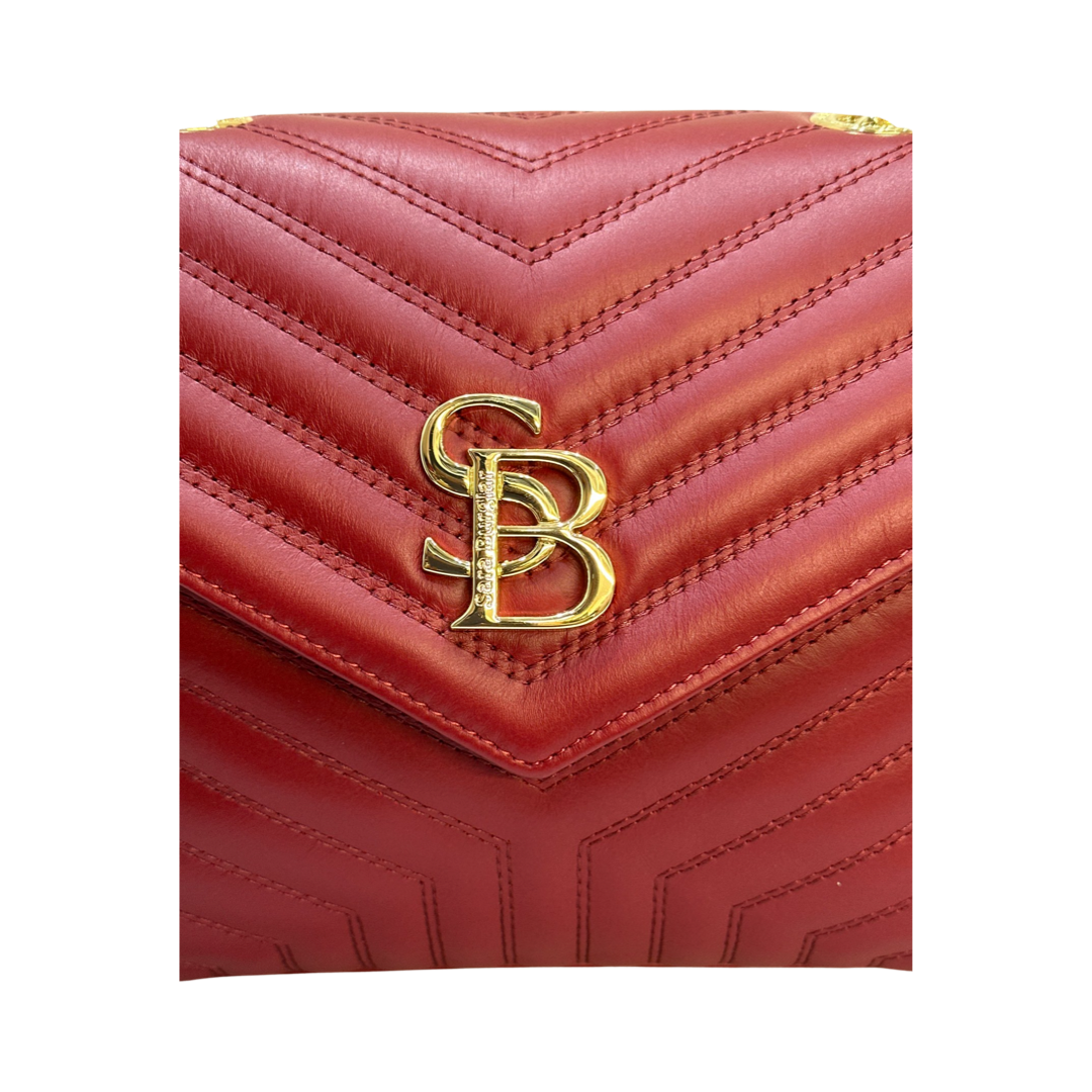 Sara Burglar Luxury Quilted Large Leather Crossbody Bag – Made in Italy