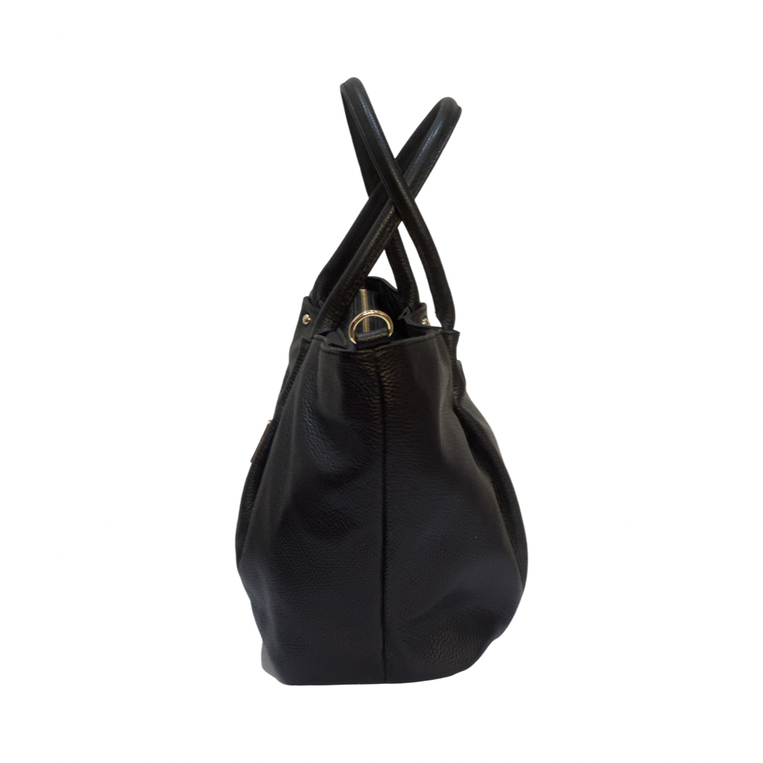 Black Large Tote Leather Bag