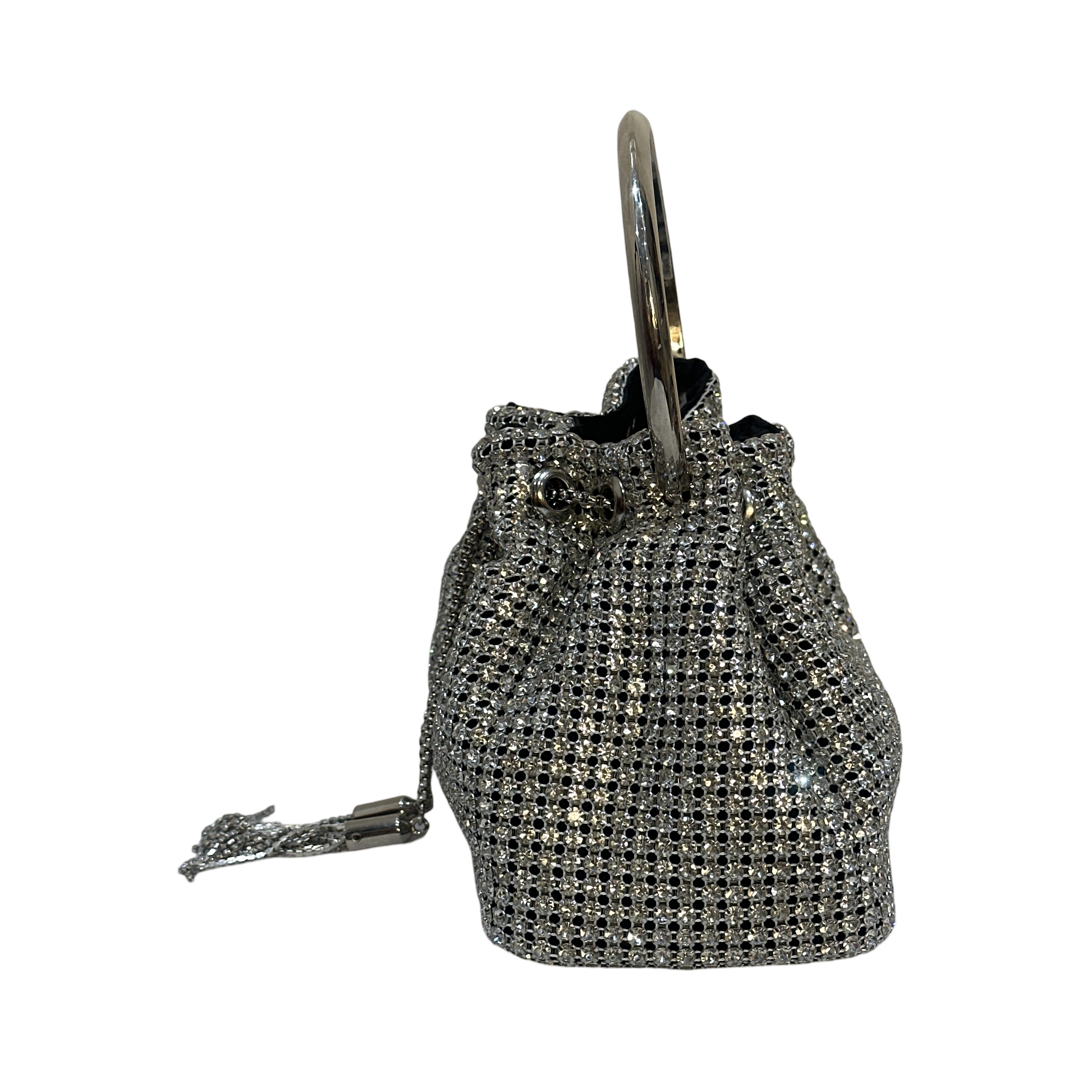 Rhinestone Pouch Tote Bag