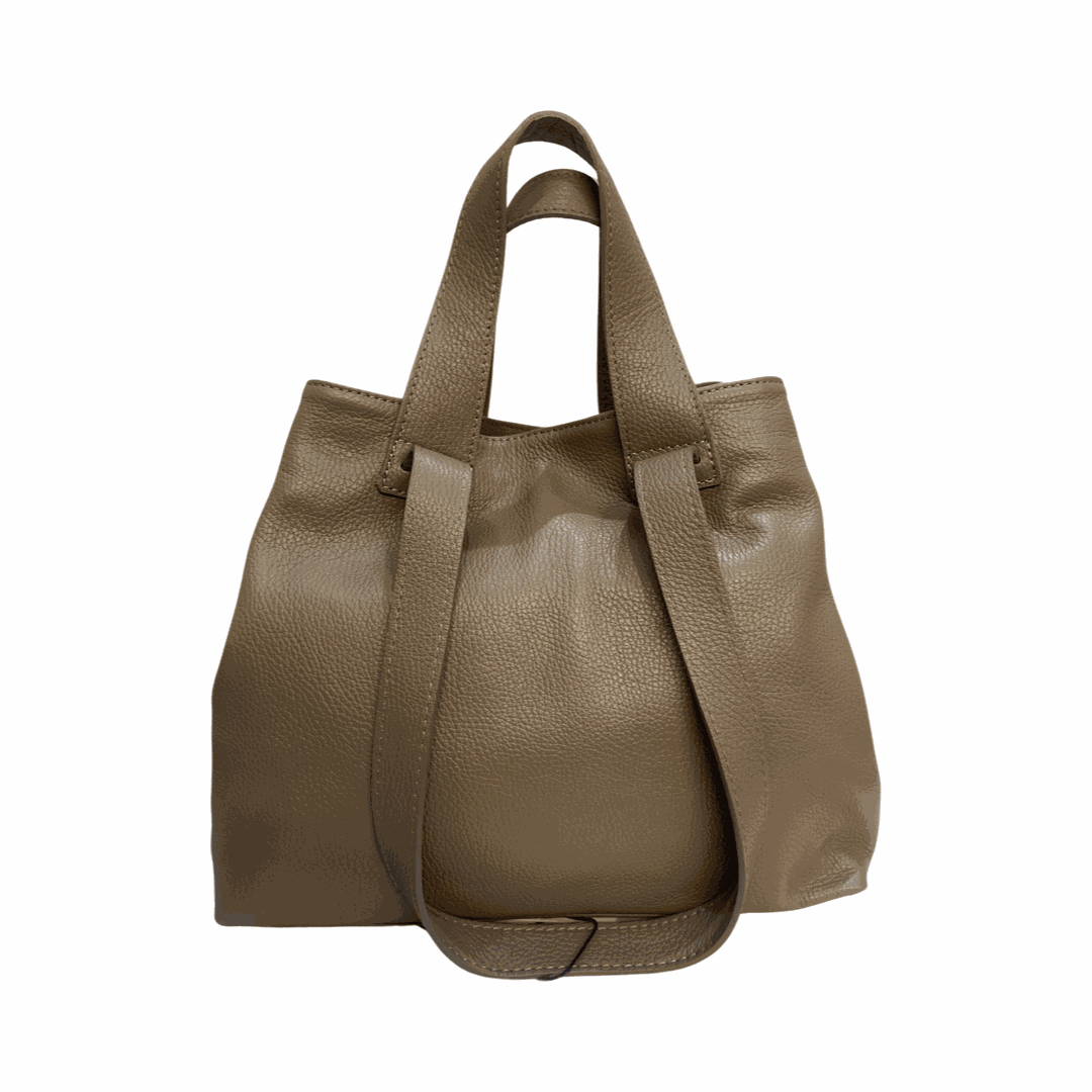 Large Leather Tote Bag Back