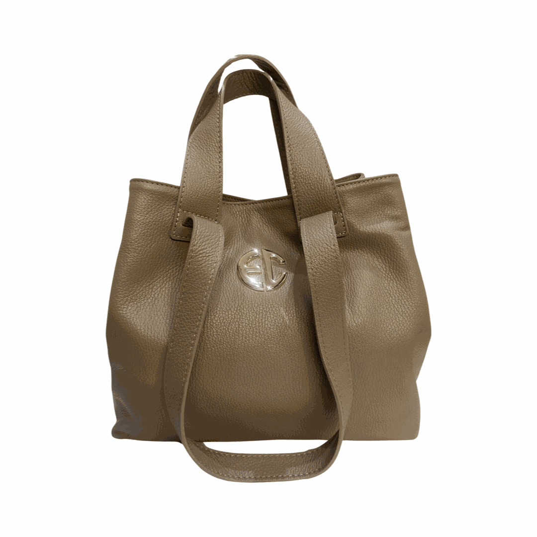 Large Leather Tote Bag front