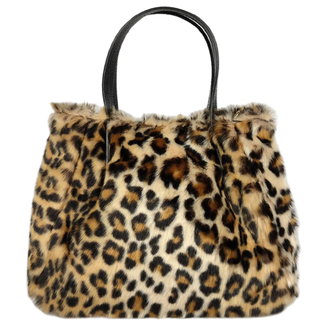 Leopard Medium Tote Bag Front