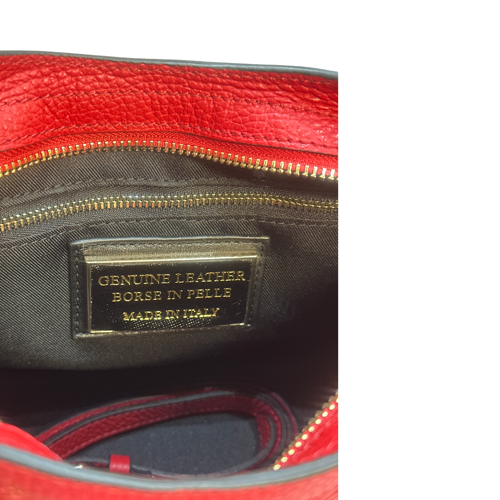 Red Medium Leather Tote Bag – Teefamm Bags London