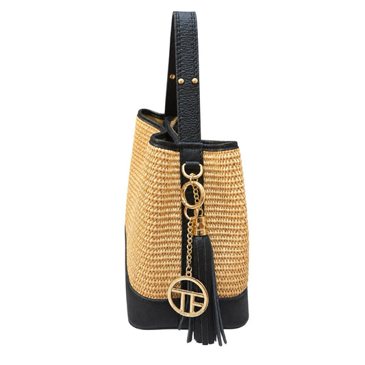 Stylish Tassel Medium Tote Bag - Shoulder Bag for Women