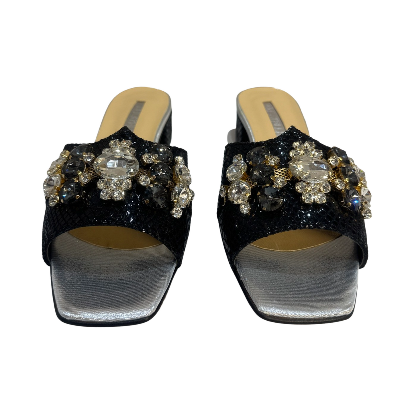 Rhinestone Flat Mules