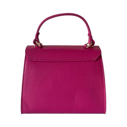 Made in Italy Leather Small Top Handle Tote Bag