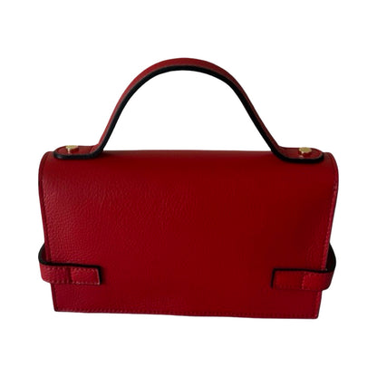 Made in Italy Small Top Handle Leather Tote Bag