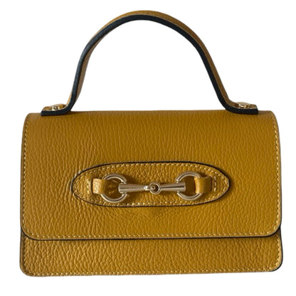 Made in Italy Leather Mini Top Handle Tote Bag