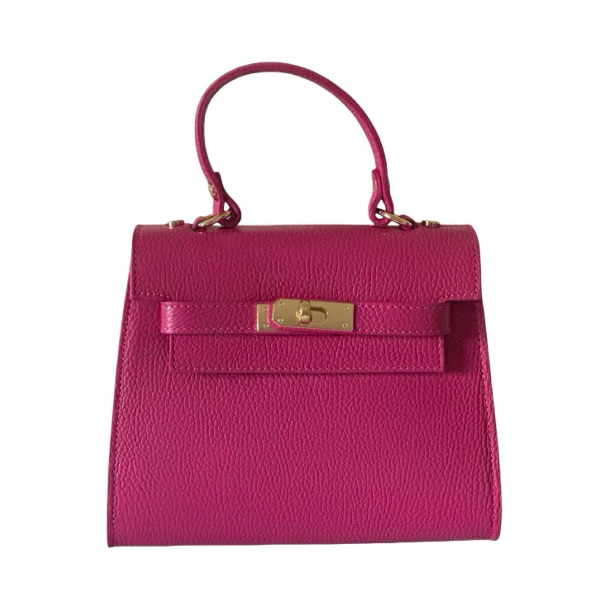 Made in Italy Leather Small Top Handle Tote Bag