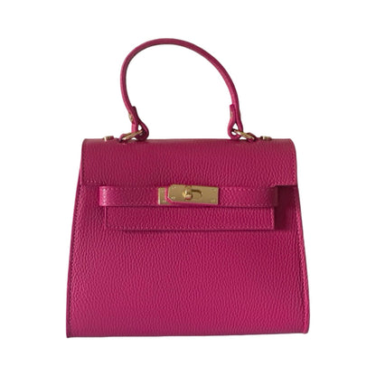 Made in Italy Leather Small Top Handle Tote Bag