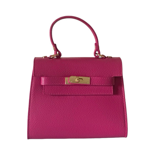 Made in Italy Leather Small Top Handle Tote Bag