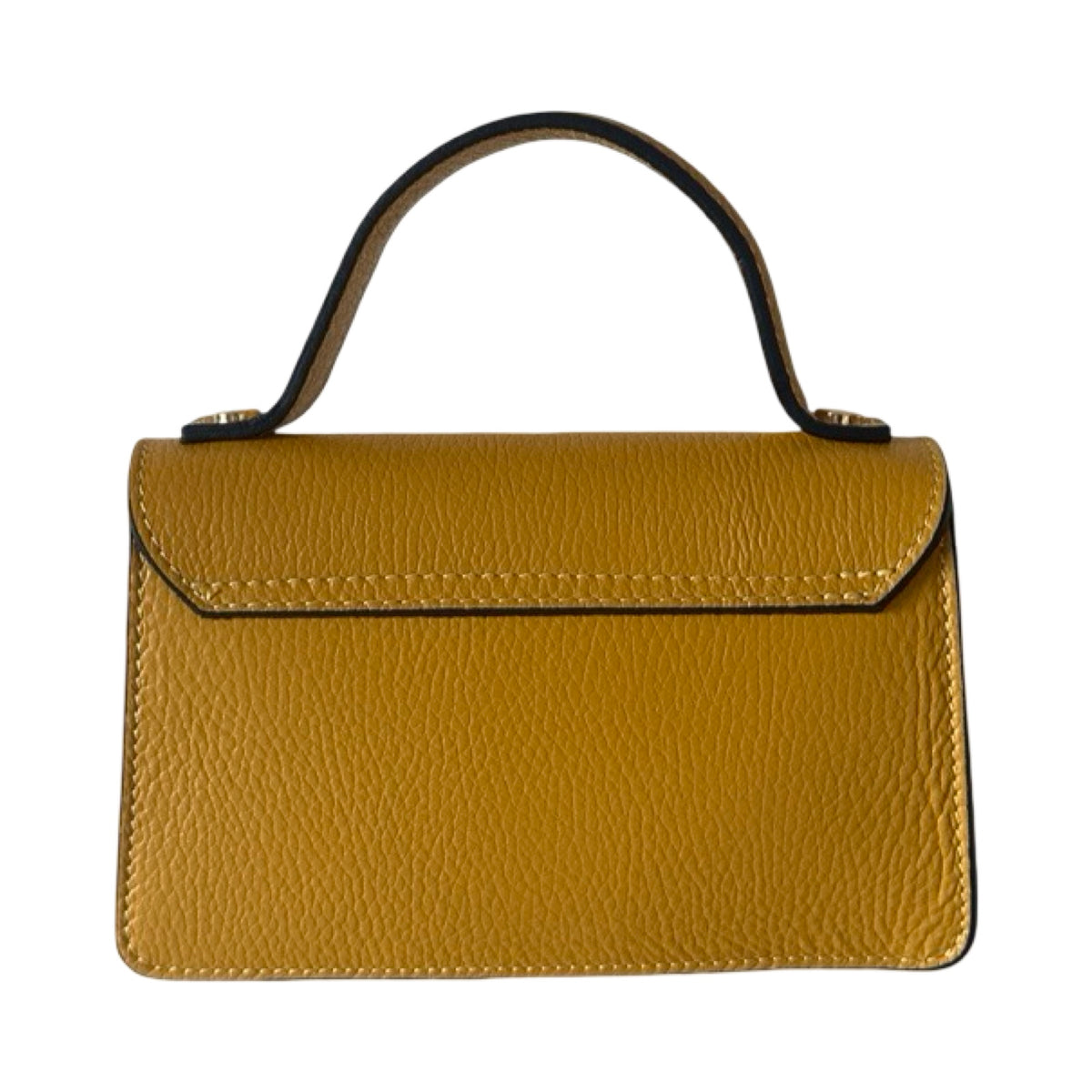 Made in Italy Leather Mini Top Handle Tote Bag