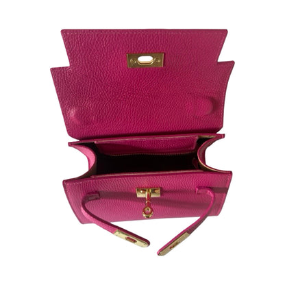 Made in Italy Leather Small Top Handle Tote Bag
