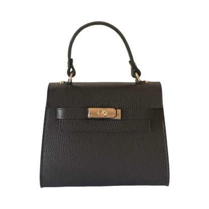 Made in Italy Leather Small Top Handle Tote Bag