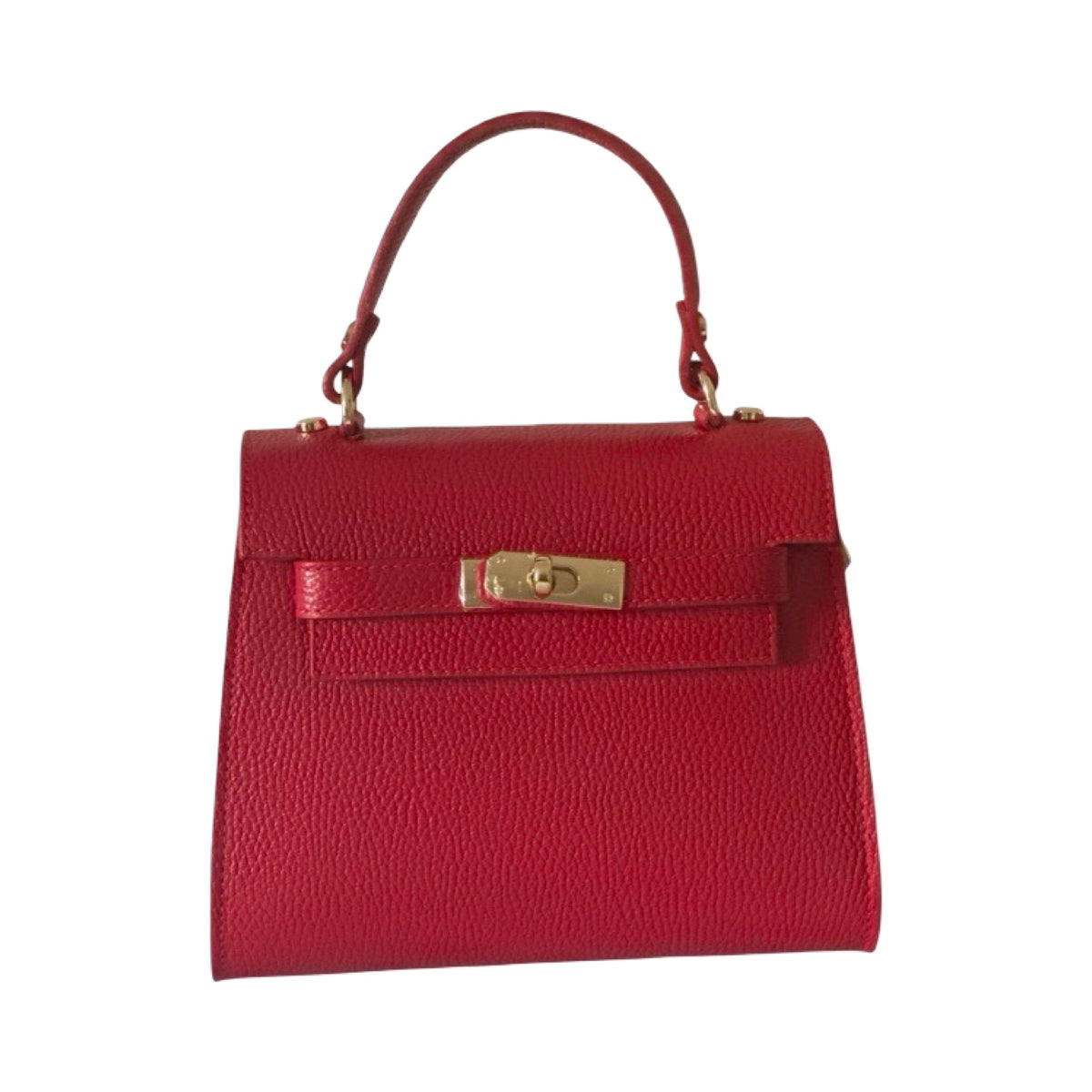 Made in Italy Leather Small Top Handle Tote Bag