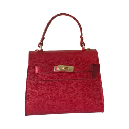 Made in Italy Leather Small Top Handle Tote Bag