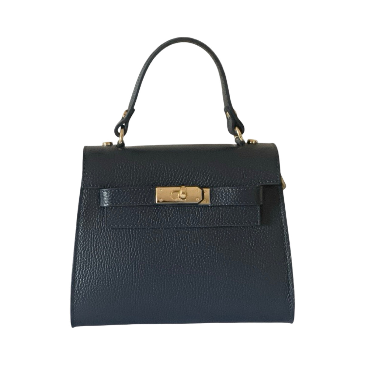 Made in Italy Leather Small Top Handle Tote Bag