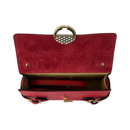 Made in Italy Small Top Handle Leather Tote Bag