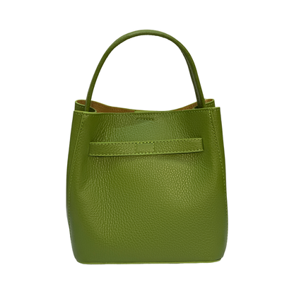 Small Leather Tote Bag Made in Italy