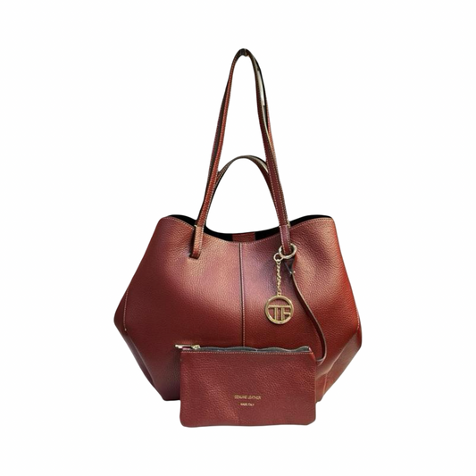 Oversized Italian Leather Tote Bag
