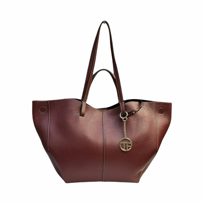 Oversized Italian Leather Tote Bag