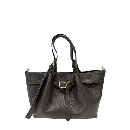 Luxury Italian Leather Medium Tote Bag – Made in Italy