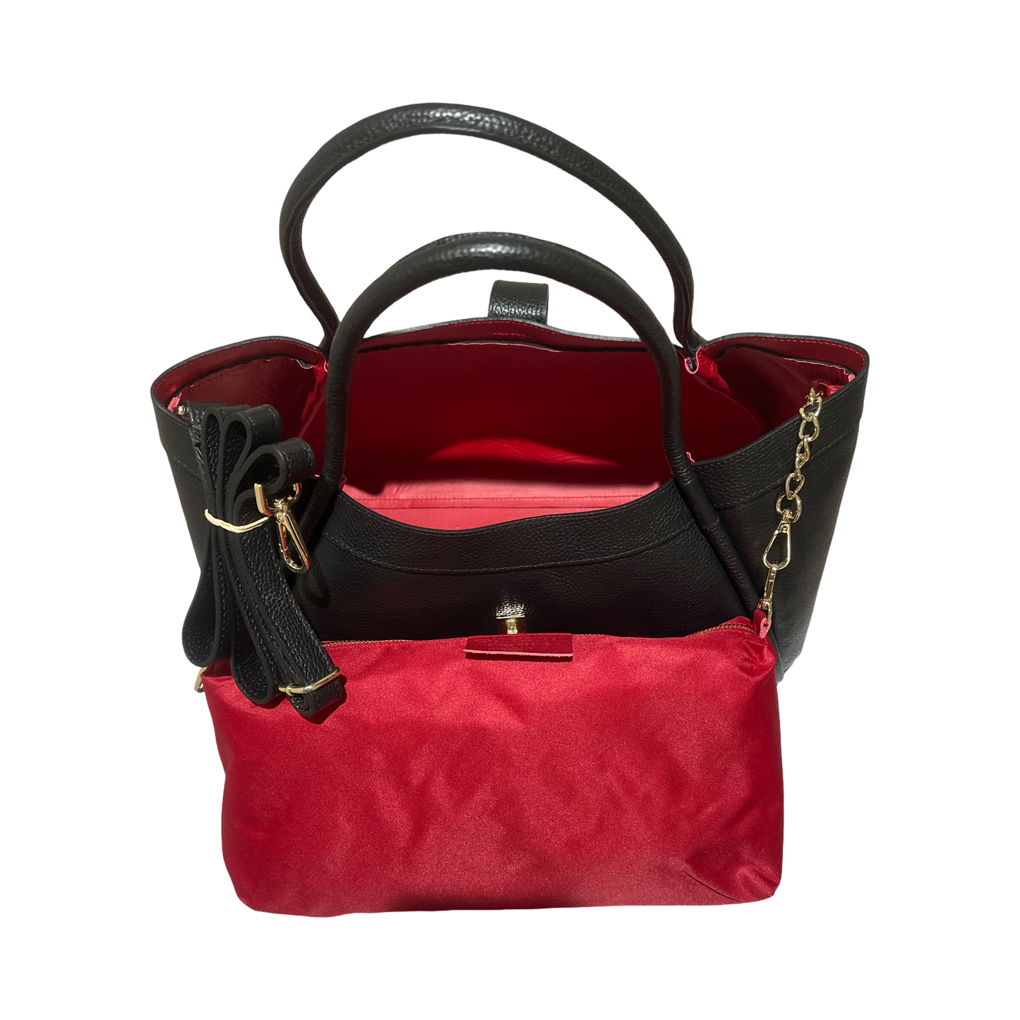 TFM Grande Oversized Leather Satchel Bag - Shoulder Bag for Women