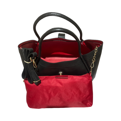 TFM Grande Oversized Leather Satchel Bag - Shoulder Bag for Women