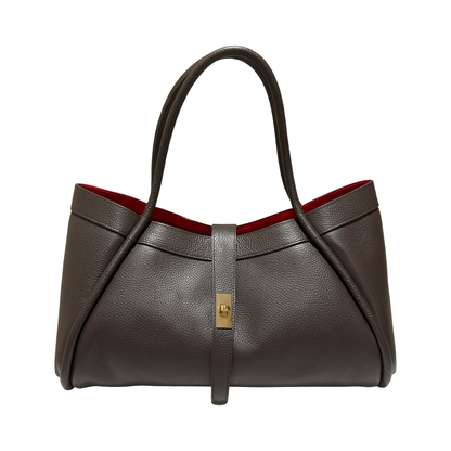 TFM Grande Oversized Leather Satchel Bag - Shoulder Bag for Women