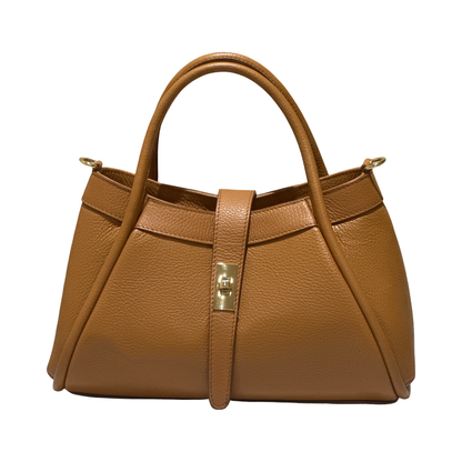 Teefamm Elegance Medium Leather Satchel - Shoulder Bag for Women