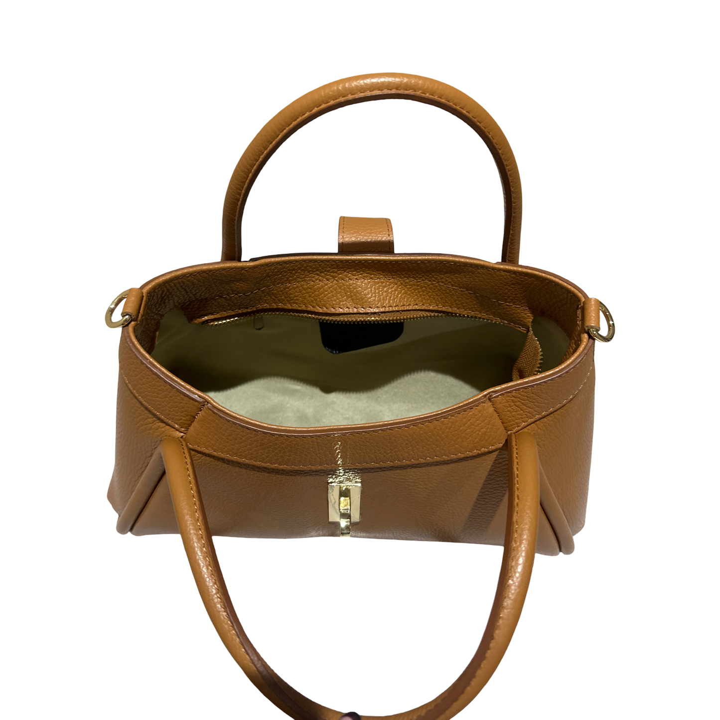 Teefamm Elegance Medium Leather Satchel - Shoulder Bag for Women