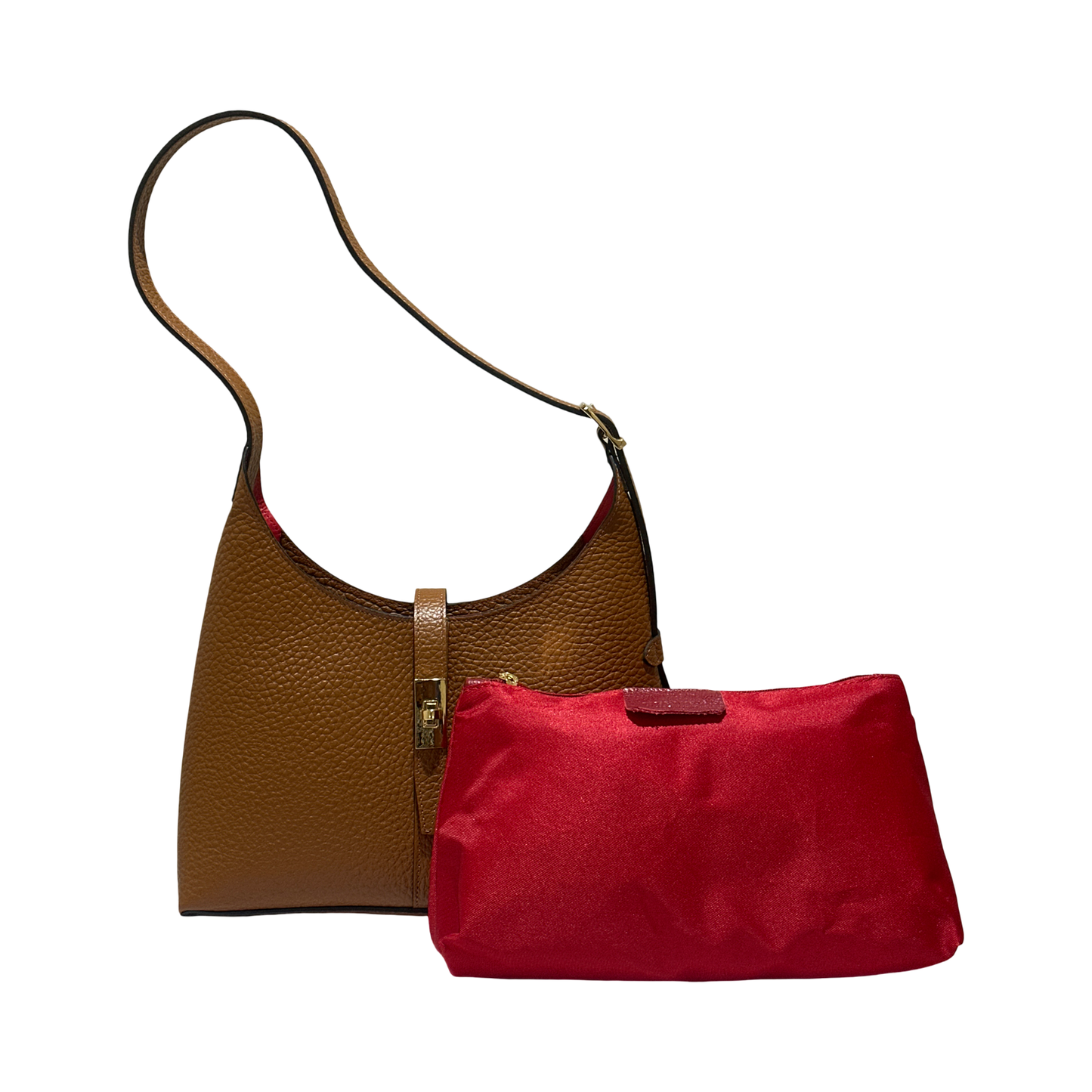 Teefamm Classic Hobo Medium Leather Shoulder Bag