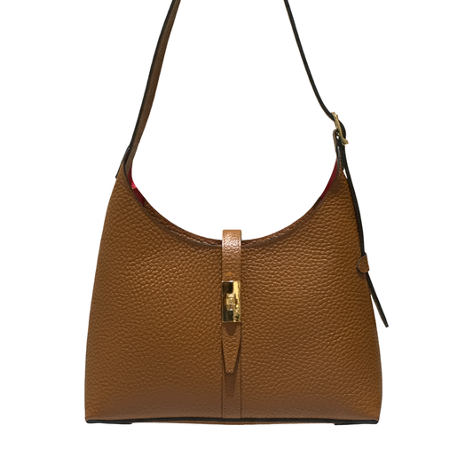 Teefamm Classic Hobo Medium Leather Shoulder Bag