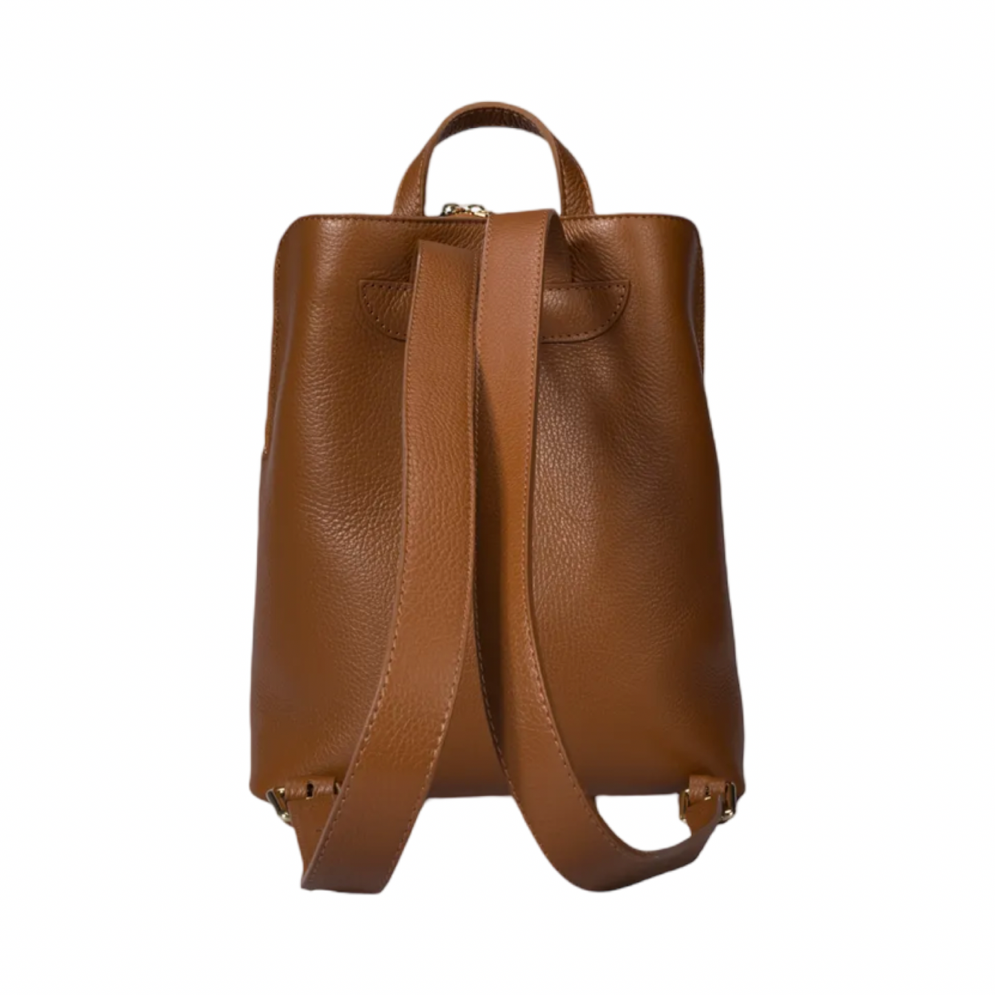 Made in Italy Convertible Leather Backpack Bag with Detachable Shoulder Strap