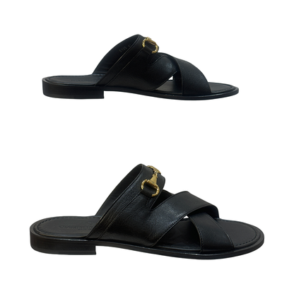 Crisscross Slip-On Sandals