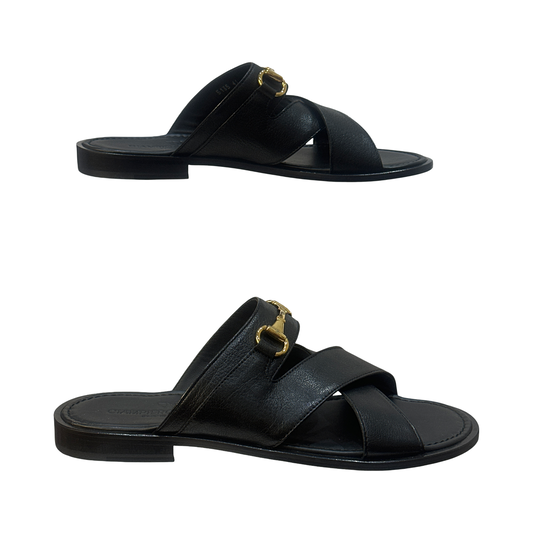 Crisscross Slip-On Sandals
