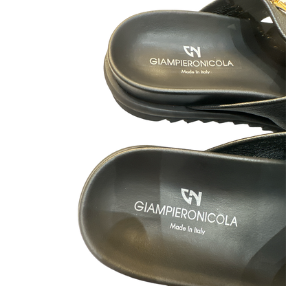Crisscross 2 Strap Slip-on Sandals