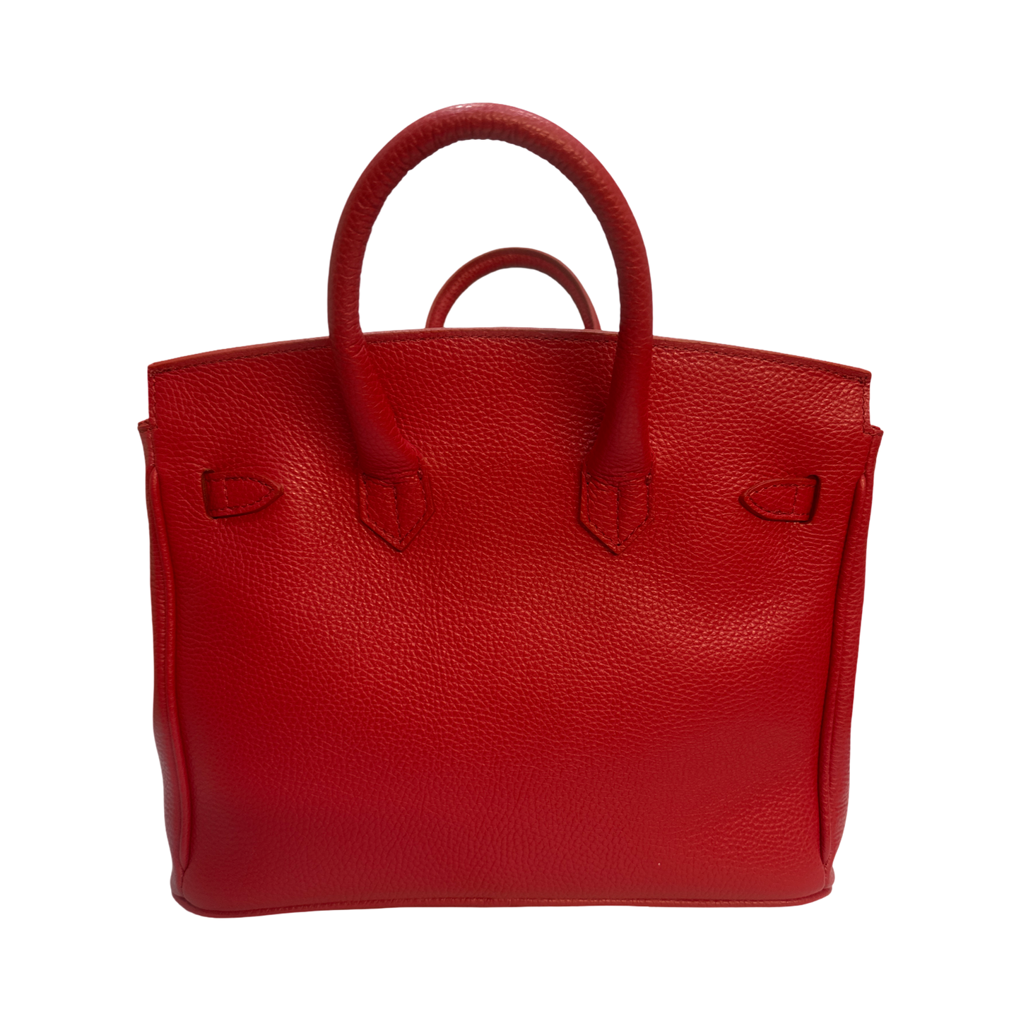 Made in Italy Padlock Leather Tote Bag