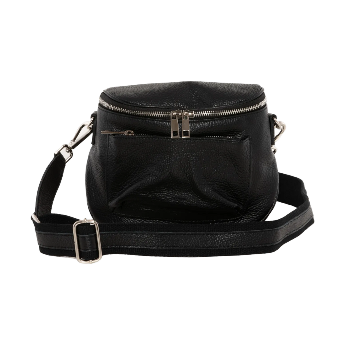 Teefamm Made in Italy Crossbody Leather Tote Bag