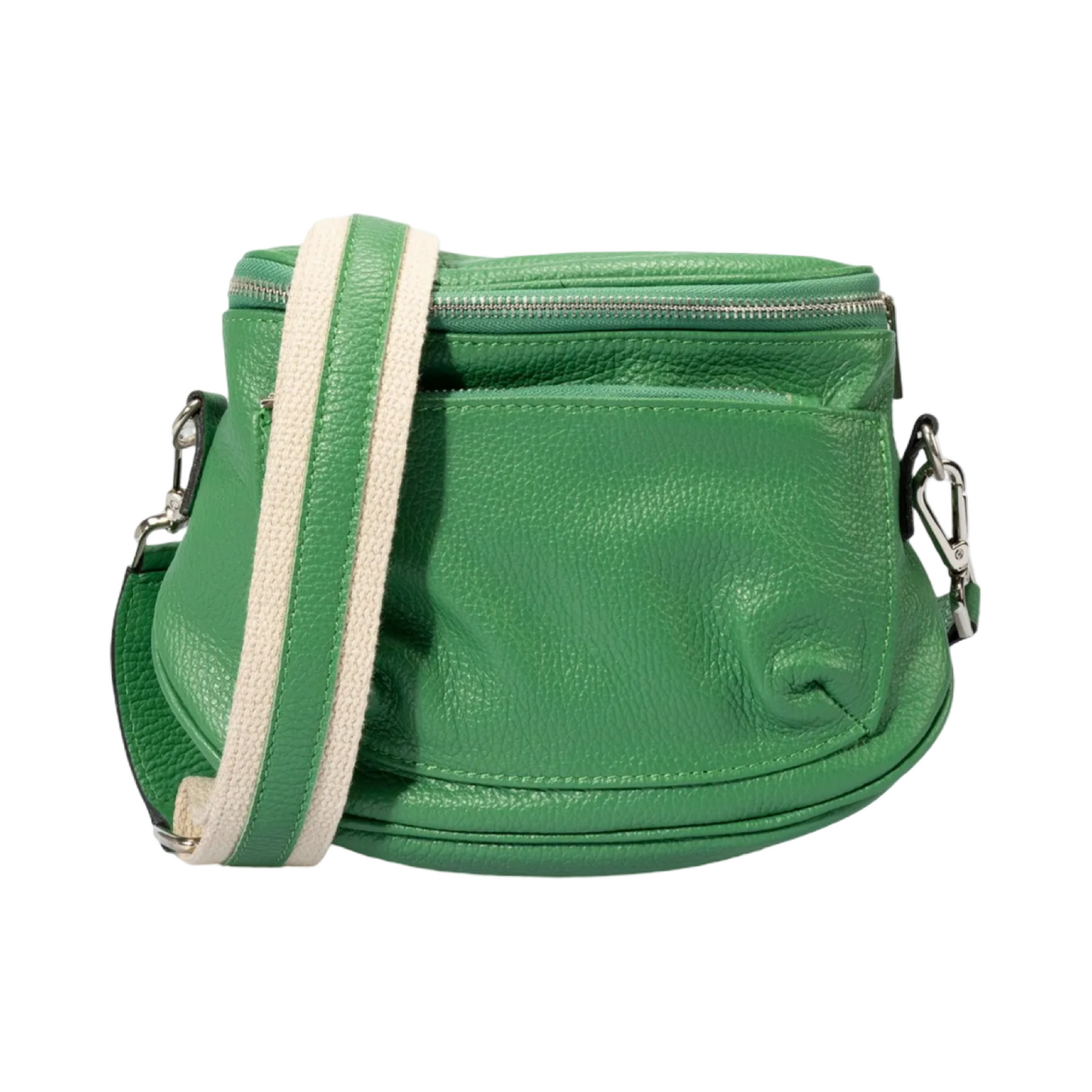 Teefamm Made in Italy Crossbody Leather Tote Bag