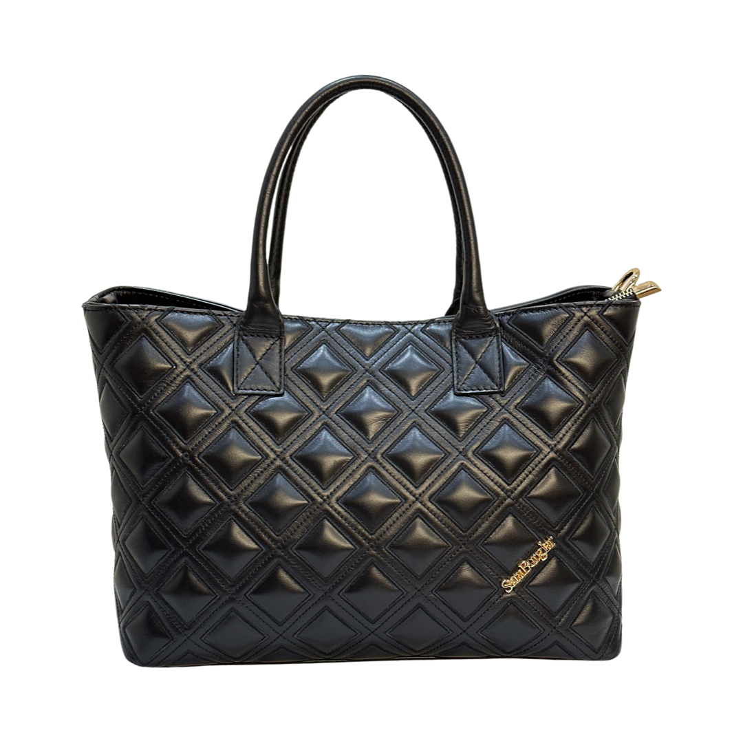 Quilted Leather Tote Bag