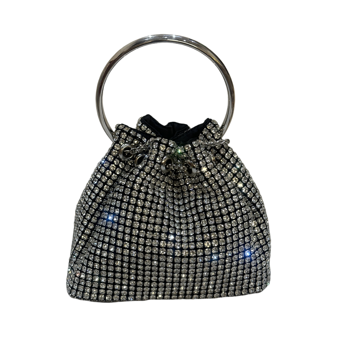 Rhinestone Pouch Tote Bag