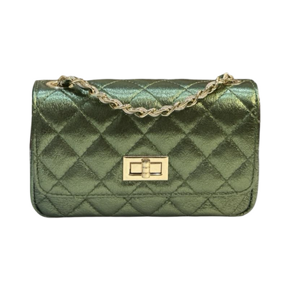 Quilted Crossbody Small Leather Shoulder Bag