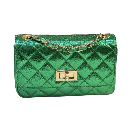 Quilted Crossbody Small Leather Shoulder Bag