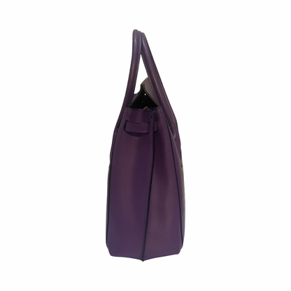 Made in Italy Top Handle Large Leather Tote Bag