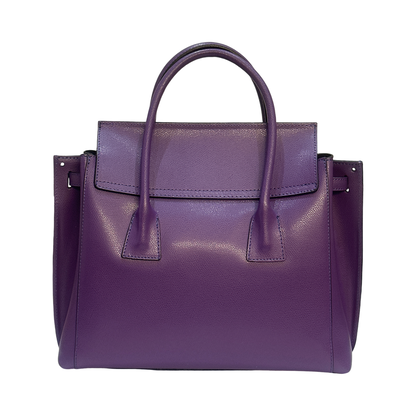 Made in Italy Top Handle Large Leather Tote Bag